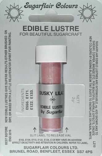 Sugarflair Edible Lustre Colour Dusky Lilac
